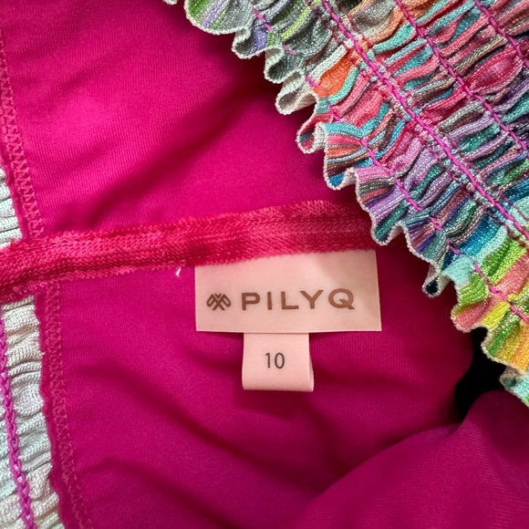 Pilyq PQ Swim Retro Stripe Smocked Girls Bikini - Picture 3 of 5